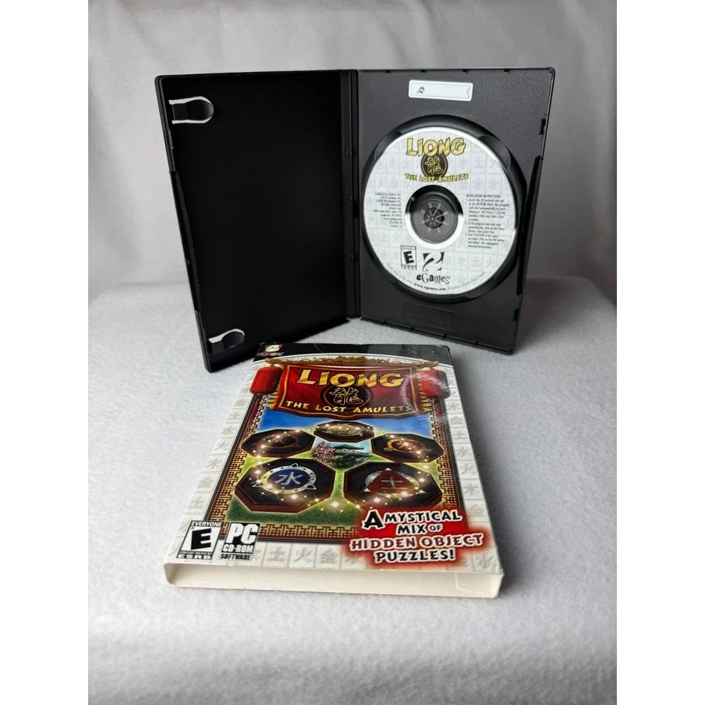 Liong The Lost Amulets PC‎ CD-ROM Game eGames Hidden Object Puzzle 2010